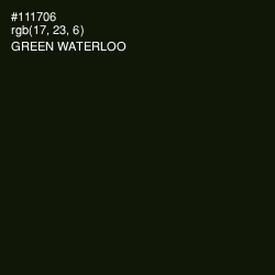 #111706 - Green Waterloo Color Image